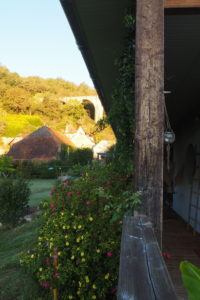 terrasse et vue côté passiflore